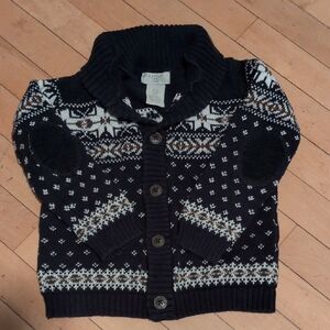 Aspen Kids Fair Isle Sweater- Button Up Cardigan